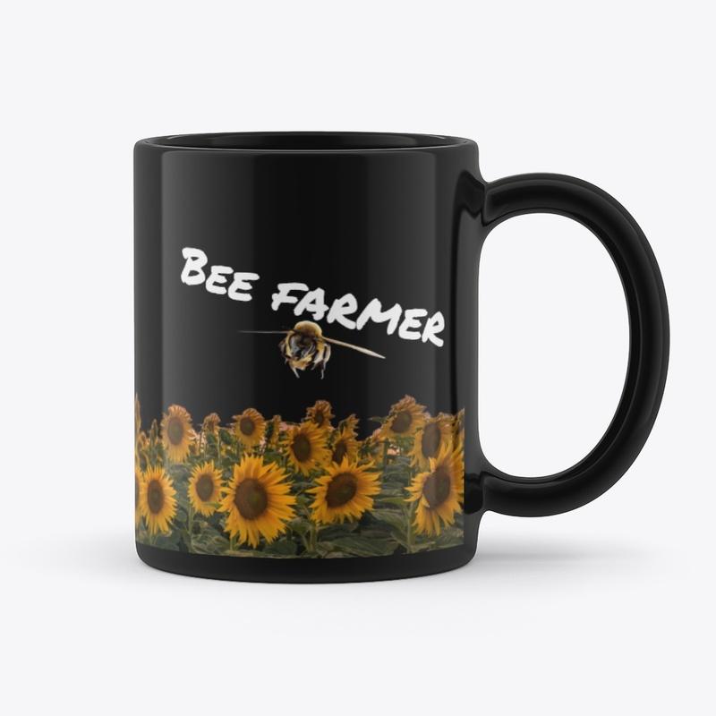 Sunflower Bee Farmer Mug